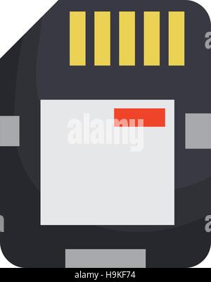Microsd flash memory Stock Vector