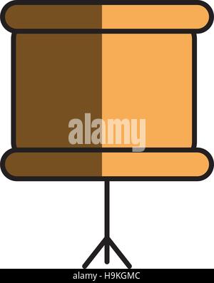 school orange board Stock Vector