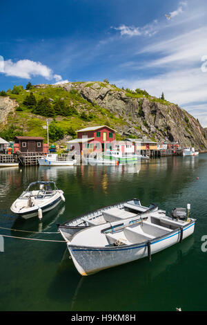 The picturesque small fishing village of Quidi Vidi near St. John's Newfoundland and Labrador, Canada. Stock Photo