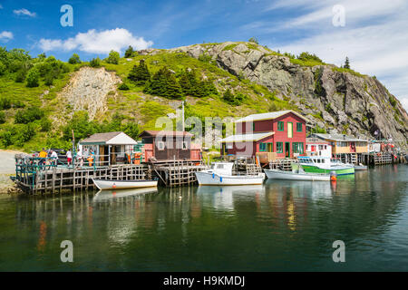 The picturesque small fishing village of Quidi Vidi near St. John's Newfoundland and Labrador, Canada. Stock Photo