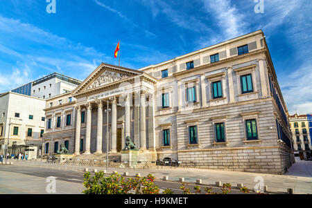 Congress of Deputies in Madrid, Spain Stock Photo