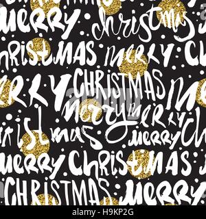 Seamless Merry Christmas pattern Stock Vector