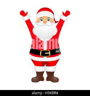 Santa Claus on white background Stock Vector