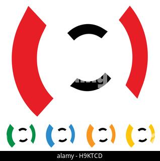 Crosshair, target mark style icon / logo for generic use Stock Vector