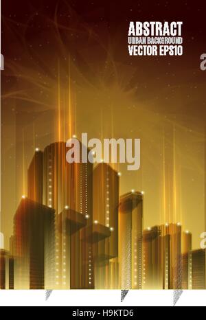 Night city skyline sketch Stock Vector Image & Art - Alamy