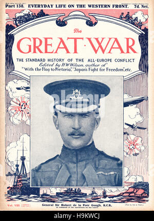 1917 The Great War front page General Sir Hubert de la Poer Gough Stock Photo