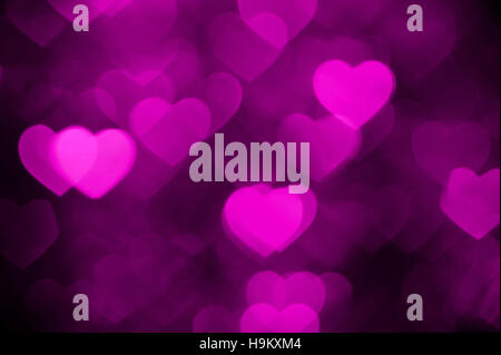 pink heart bokeh background photo, abstract holiday backdrop Stock ...