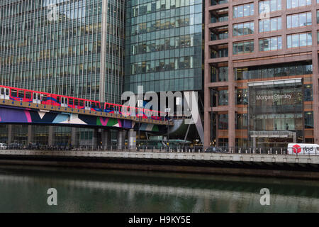 General view of Morgan Stanley's UK headquarters, in Canary Wharf, London. The bank is one of several rumoured to be planning a move to Frankfurt after the UK's decision to leave the European Union. PRESS ASSOCIATION Photo. Picture date: Wednesday November 23rd, 2016. Photo credit should read: Matt Crossick/PA Wire Stock Photo