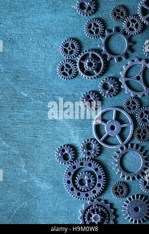 steampunk mechanical cogs gears wheels Stock Photo