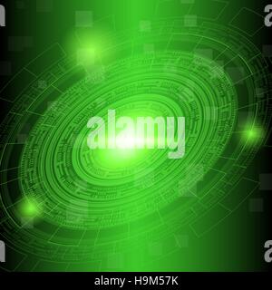 Abstract dark green technology background, stock vector Stock Vector