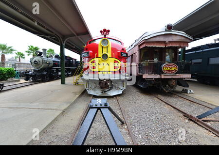 A 1950's American diesel locomotive. Stock Photo