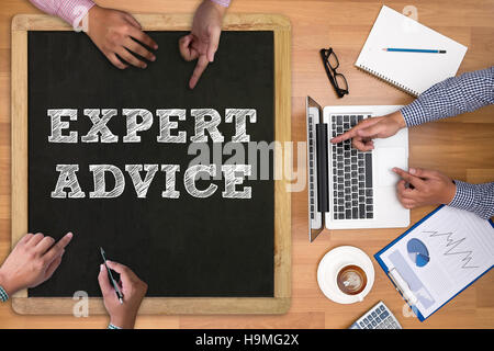 EXPERT ADVICE Stock Photo