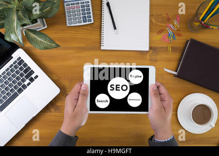 Search engine optimization ( SEO ) concept Stock Photo