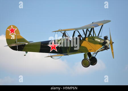 Shuttleworth Collection's Polikarpov PO-2, G-BSSY at an Air Show at Old Warden, UK Stock Photo