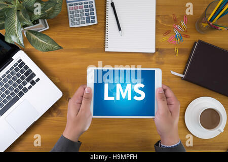 Learning Management System (LMS) Stock Photo