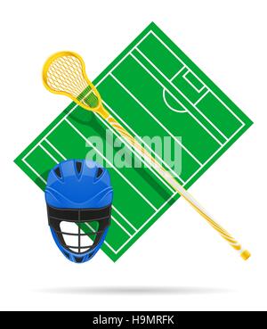 lacrosse field vector illustration isolated on white background Stock Vector
