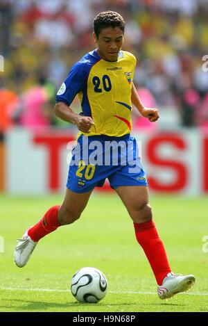 EDWIN TENORIO ECUADOR & BARCELONA WORLD CUP BERLIN GERMANY 20 June 2006 Stock Photo