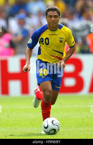 EDWIN TENORIO ECUADOR & BARCELONA WORLD CUP BERLIN GERMANY 20 June 2006 Stock Photo