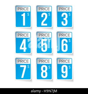 Price tag set vector labels Stock Vector