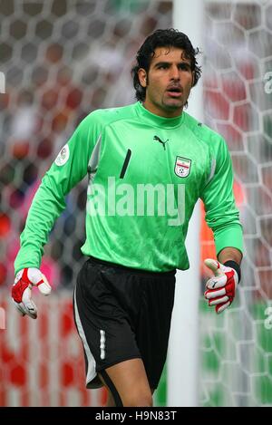 EBRAHIM MIRZAPOUR IRAN & FOOLAD KHUZESTAN WORLD CUP FRANKFURT GERMANY 17 June 2006 Stock Photo
