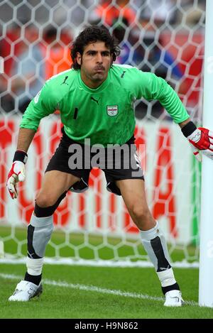 EBRAHIM MIRZAPOUR IRAN & FOOLAD KHUZESTAN WORLD CUP FRANKFURT GERMANY 17 June 2006 Stock Photo