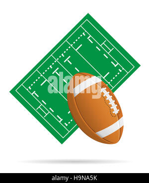 Rugby ball isolated on white background Stock Photo - Alamy