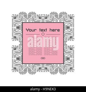 Geometric linear pattern Stock Vector