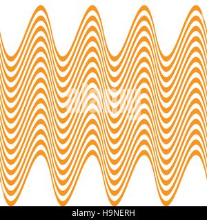 Vector illustration of a seamless pattern wave Stock Vector