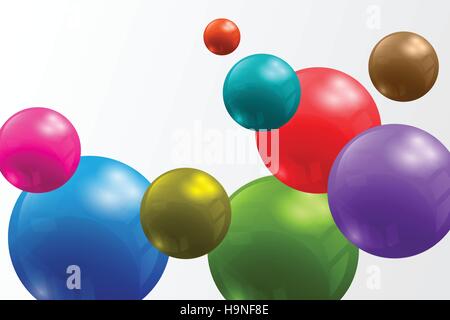 Abstract background with bright vector design elements Stock Vector