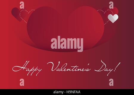 Valentine's day Abstract background with bright vector design elements Stock Vector