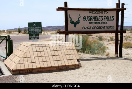 Entrance to Augrabies Falls National Park in the Northern Cape Stock Photo