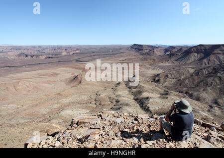 Fish River Canyon landscape in Namibia from Fish River Lodge Stock Photo