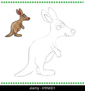 Australian animal collection illustration, drawing, engraving, ink