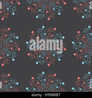 Tribal seamless pattern - ornamental geometrical mandala print, for textile, wrapping, wallpaper Stock Vector
