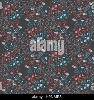 Tribal seamless pattern - ornamental geometrical mandala print, for textile, wrapping, wallpaper Stock Vector
