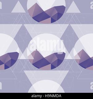 Triangular background - Seamless geometric pattern. Seamless abstract triangle geometrical background. Vector illustration Stock Vector
