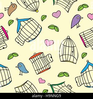 Bird cages silhouette, vector illustration Stock Vector Image & Art - Alamy