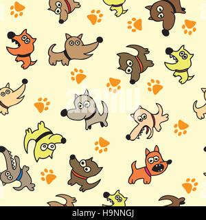 cute dog seamless design vector Stock Vector Image & Art - Alamy
