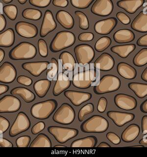 Seamless cartoon  stone background for design and decorate - vector Stock Vector