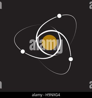 The structure of the egg atom Stock Vector