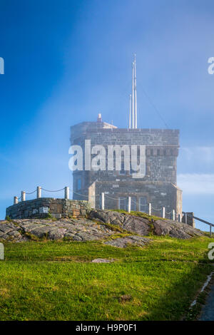 The Cabot Tower on Signal Hill near St. John's Newfoundland and Labrador, Canada. Stock Photo