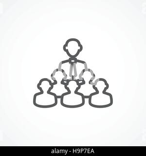 Gray Conference icon on white background Stock Vector