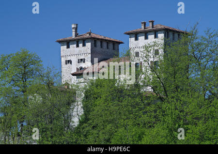 Medieval Cassacco's castle in Friuli, Italy Stock Photo