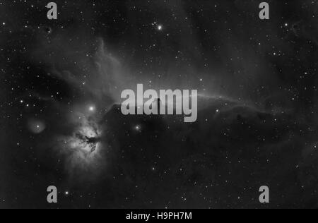 Horsehead and Flame Nebula in the Orion constellation Stock Photo - Alamy