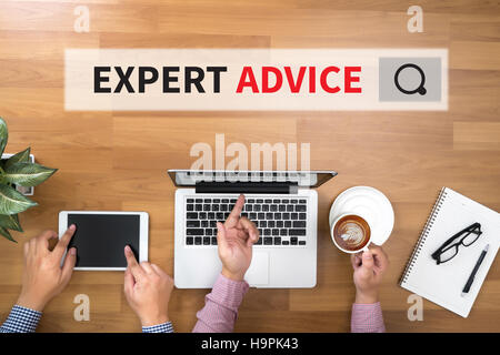 EXPERT ADVICE Stock Photo