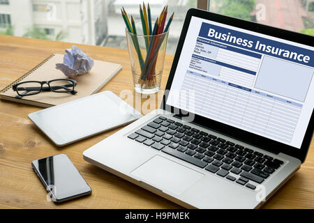 Business Insurance Management work Business Stock Photo