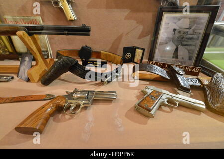 Wild west guns in a museum in America. Stock Photo