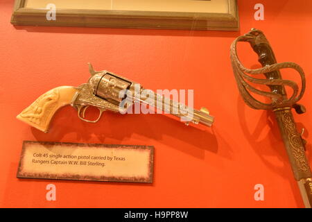 Wild west guns in a museum in America. Stock Photo