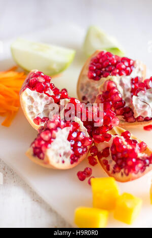 Healthy Kale Salad Ingredients Stock Photo