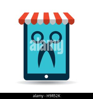online pet shop and groomming vector illustration eps 10 Stock Vector